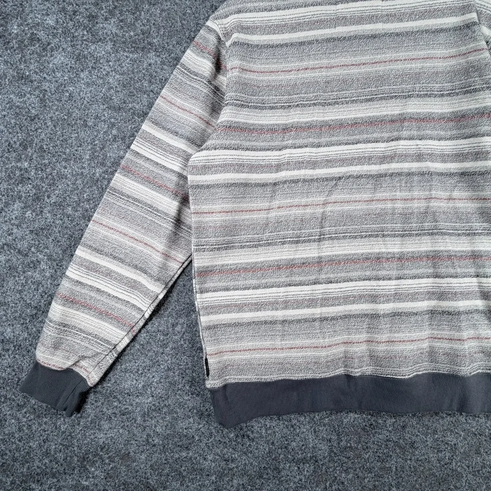 O Neill Bavaro Hoodie Mens Small Multicolor Striped Ribbed Trim Standard Fit